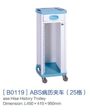 [b0110]abs病历夹车（25格）