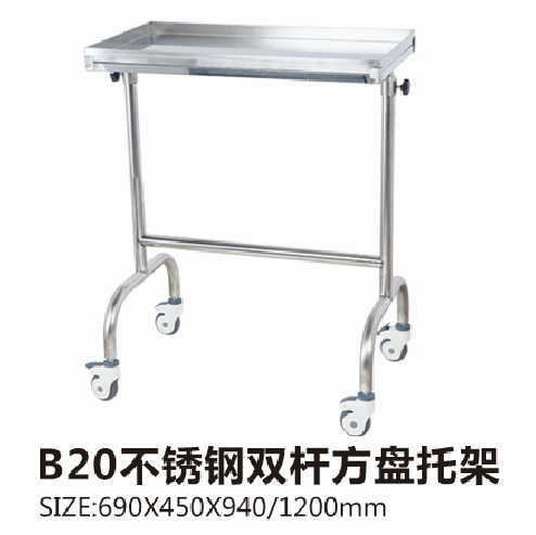 B20不锈钢双杆方盘托架